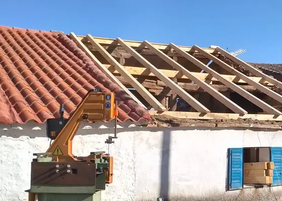 Cambio de estructura de tejado en Barcelona